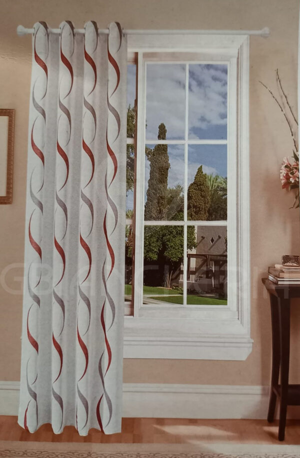 TENDAGGIO DEBORA COLORE BORDEAUX 140x290
