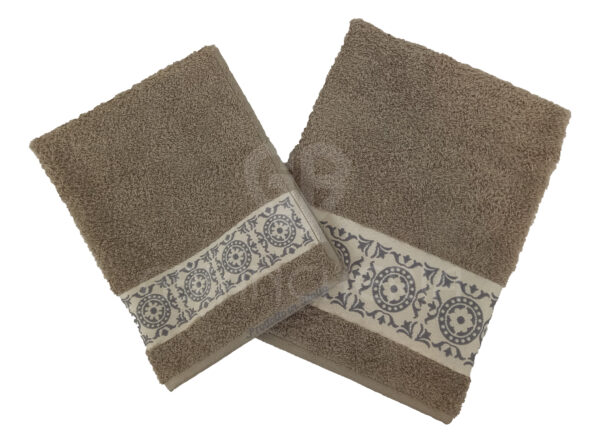 SALVIETTE BAGNO CERCHIO TORTORA