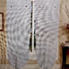 COPPIA TENDE ESTER RICAMO BIANCO GRIGIO - immagine 3