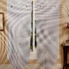 COPPIA TENDE ESTER RICAMO BIANCO BEIGE - immagine 3