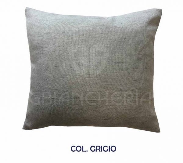 CUSCINO EFFETTO CANAPA GRIGIO 50X50