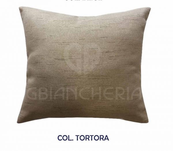 CUSCINO EFFETTO CANAPA TORTORA 50X50
