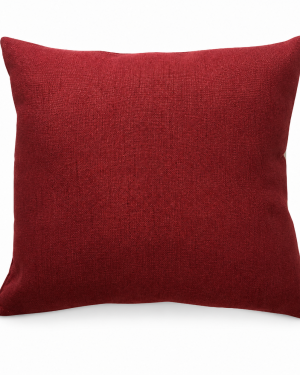 CUSCINO EFFETTO CANAPA ROSSO 50X50