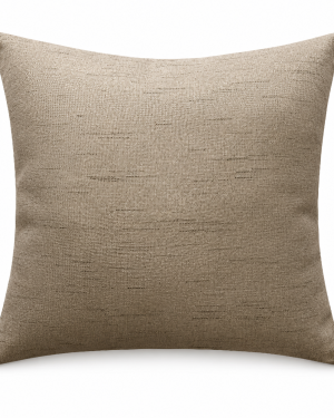 CUSCINO EFFETTO CANAPA TORTORA 50X50