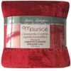 PLAID MORBIDOSO CORAL MICROFIBRA TINTA UNITA BORDEAUX - immagine 3