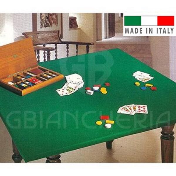 PANNO POKER VERDE QUADRATO