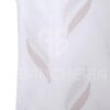 COPPIA TENDE IRMA RICAMATA CON FOGLIE BIANCO BEIGE - immagine 2