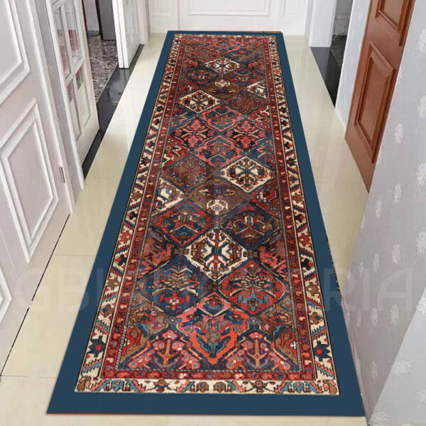 TAPPETO PASSATOIA ORIENTALE BAKHTIARI AZZURRO