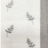 COPPIA TENDE ASTRID RICAMATA CON FOGLIE GRIGIO - immagine 3