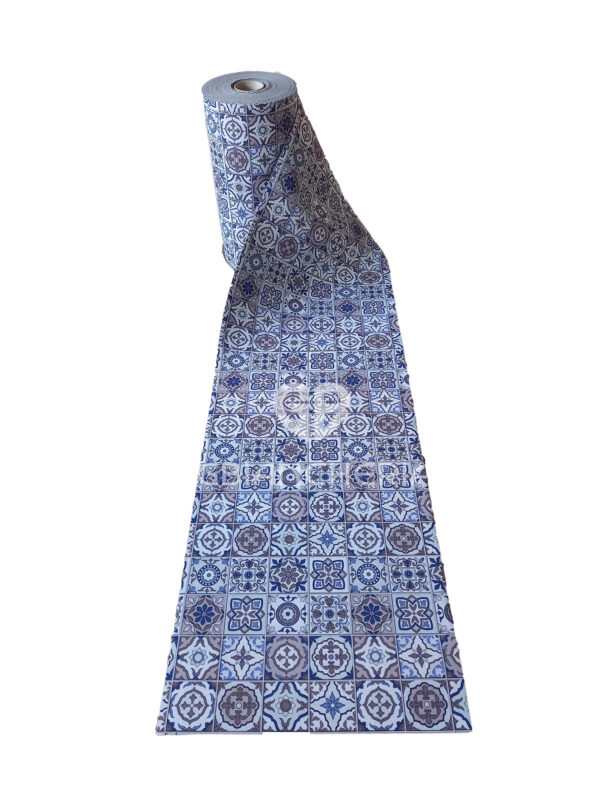TAPPETO GOMMATO VIETRI GRIGIO AZZURRO