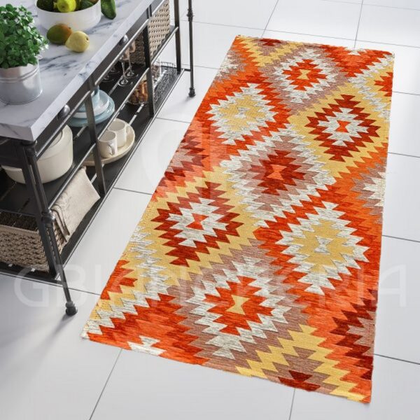 TAPPETO AVANA ARANCIO ANTISCIVOLO