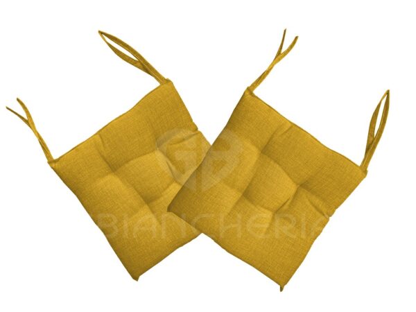 CUSCINI SEDIE TINTA UNITA GIALLO