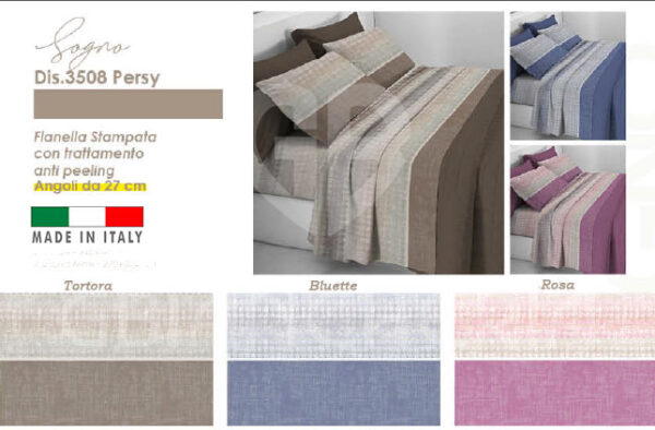 COMPLETO LETTO PERSY IN FLANELLA