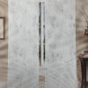 COPPIA TENDE DOREEN RICAMO GRIGIO - immagine 2