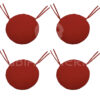 CUSCINI SEDIE ROTONDI TINTA UNITA ROSSO - immagine 2