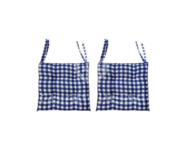 CUSCINI SEDIE VICHY BLU