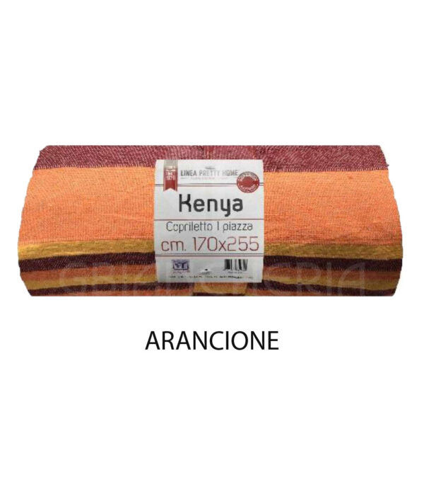 COPRILETTO TELO ARREDO KENYA ARANCIONE