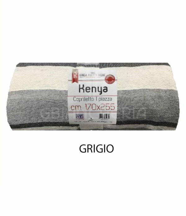 COPRILETTO TELO ARREDO KENYA GRIGIO