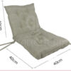 CUSCINI SEDIE CON SCHIENALE BEIGE - immagine 2