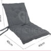 CUSCINI SEDIE CON SCHIENALE GRIGIO - immagine 2