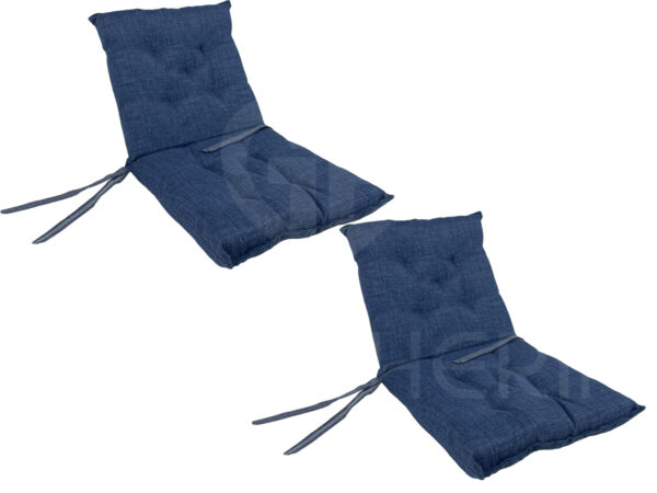 CUSCINI SEDIE CON SCHIENALE BLU