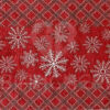 TAPPETO NATALIZIO FIOCCO DI NEVE ROSSO - immagine 2