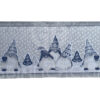 TAPPETO NATALIZIO GNOMI ANTISCIVOLO BLU - immagine 2