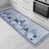 TAPPETO NATALIZIO GNOMI ANTISCIVOLO BLU - immagine 3