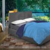 PIUMINO LETTO INVERNALE DOUBLE FACE BLU AVIO - immagine 2