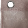 TENDA MARTA RICAMATA CON ANELLI IN ALLUMINIO ROSA 140x290 - immagine 3