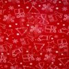 TAPPETO PASSATOIA IN FELTRO ROSSO NATALIZIA - immagine 2