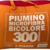 PIUMINO LETTO INVERNALE DOUBLE FACE ARANCIO BORDEAUX - immagine 3