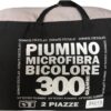 PIUMINO LETTO INVERNALE DOUBLE FACE NERO GRIGIO - immagine 3