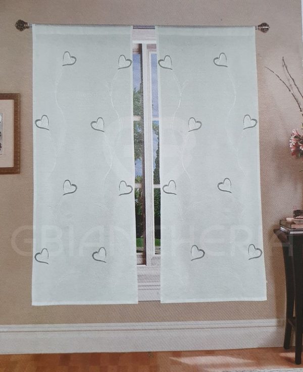 TENDE CUORE RICAMATO GRIGIO
