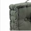 CUSCINO ARREDO MATTONELLA 40×40 BLU TRAPUNTATO CON BOTTONI FOUTON - immagine 2