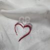 TENDAGGIO TENDA CUORE RICAMATO ROSSO - immagine 2