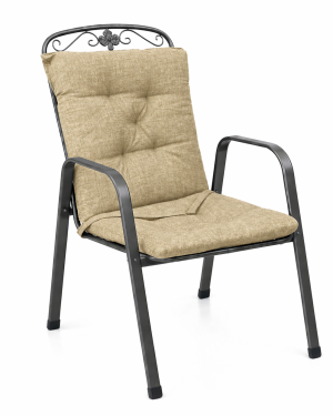 CUSCINI SEDIE CON SCHIENALE BEIGE