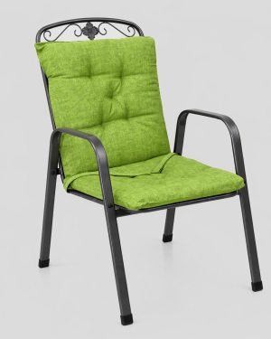 CUSCINI SEDIE CON SCHIENALE VERDE