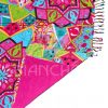 TELO MARE PAREO STAMPATO MANDALA FUXIA - immagine 4