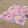 TELO MARE PAREO STAMPATO MANDALA ROSA - immagine 2