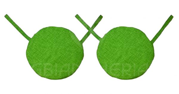 CUSCINI SEDIE ROTONDI TINTA UNITA VERDE