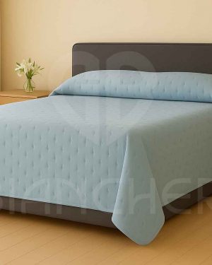COPRILETTO TRAPUNTATO SOFT AZZURRO