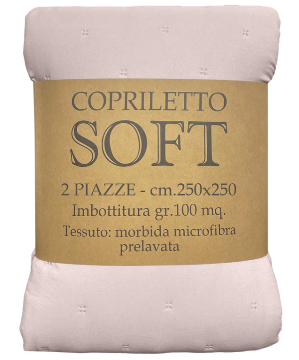 COPRILETTO TRAPUNTATO SOFT LILLA