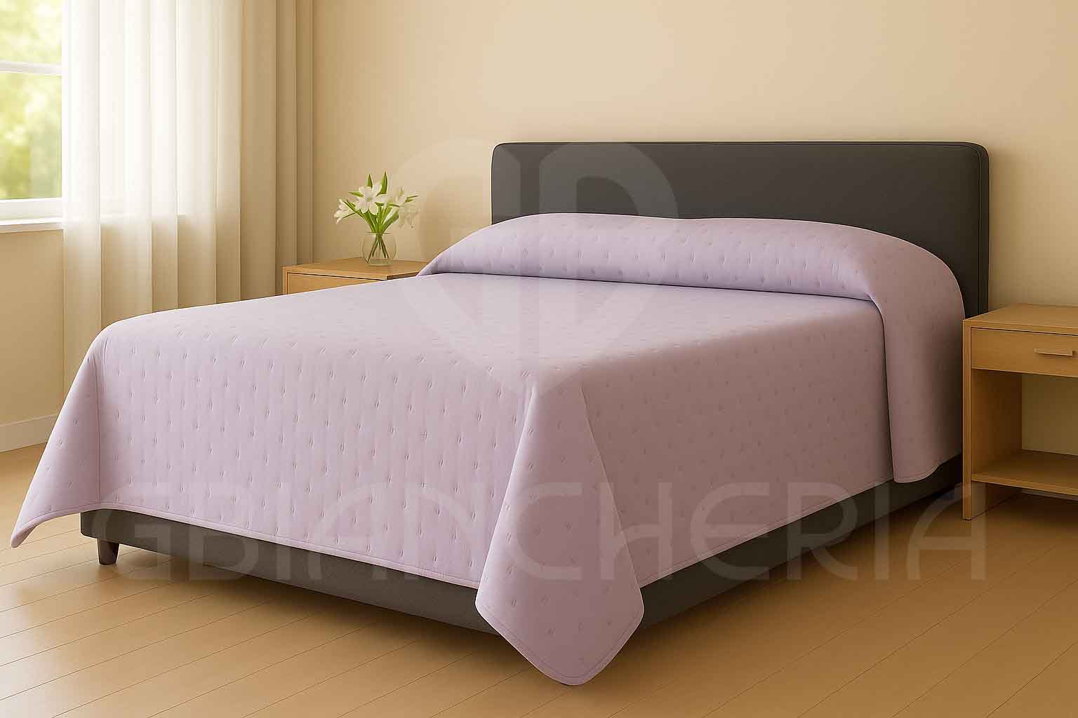 COPRILETTO TRAPUNTATO SOFT LILLA