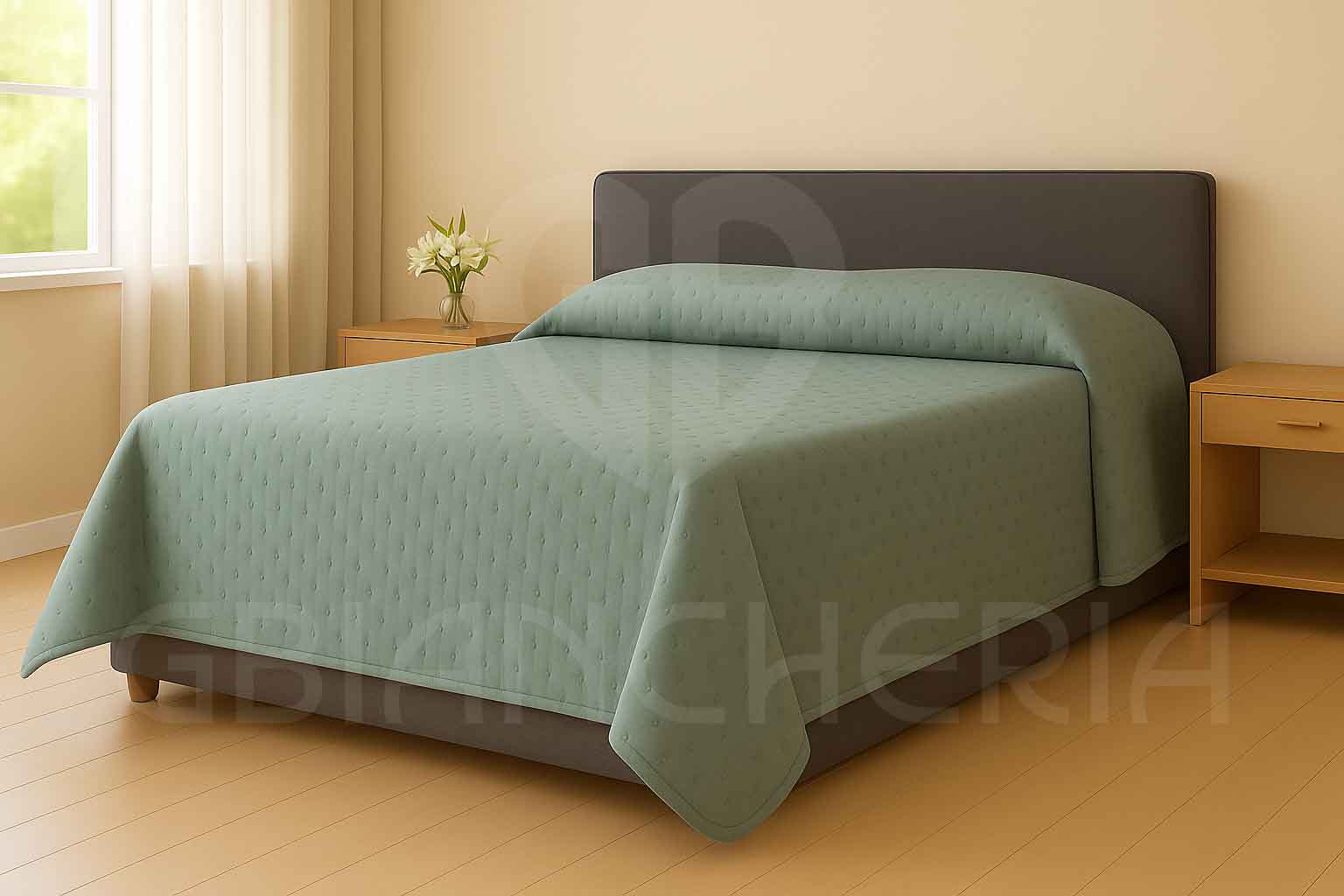 COPRILETTO TRAPUNTATO SOFT SALVIA