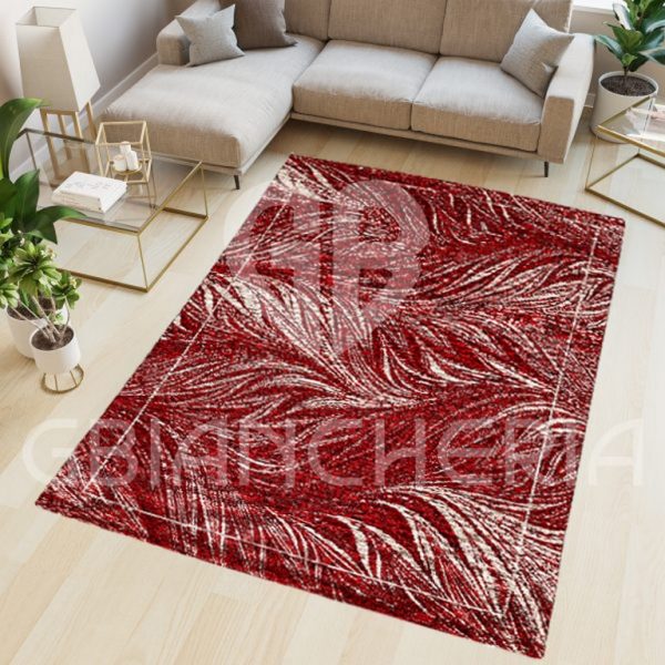 TAPPETO DALLAS ROSSO ANTISCIVOLO