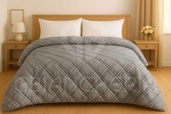 TRAPUNTA INVERNALE MONY SCOZIA GRIGIO 300 G/M² MICROFIBRA ANALLERGICA