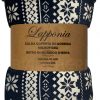 COPERTA PLAID SHERPA DOUBLE FACE LAPPONIA BLU - immagine 2