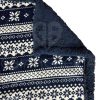 COPERTA PLAID SHERPA DOUBLE FACE LAPPONIA BLU - immagine 3