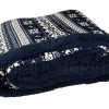 COPERTA PLAID SHERPA DOUBLE FACE LAPPONIA BLU - immagine 2